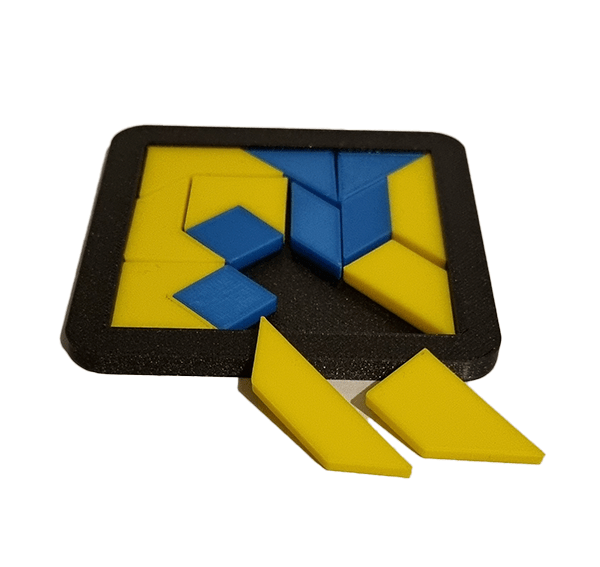 Puzzle 3D de ingenio Tangram 3D Juego Tangram 3D