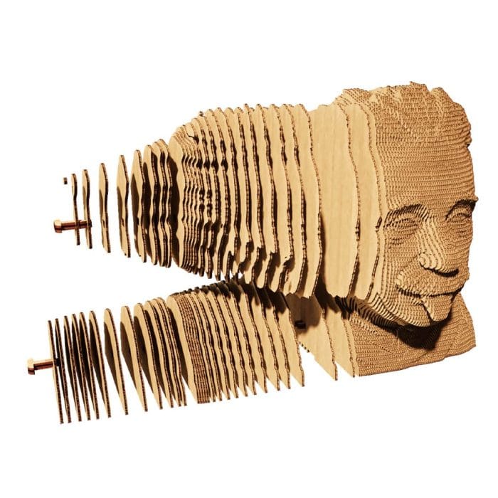 Puzzle 3D – Albert Einstein montaje
