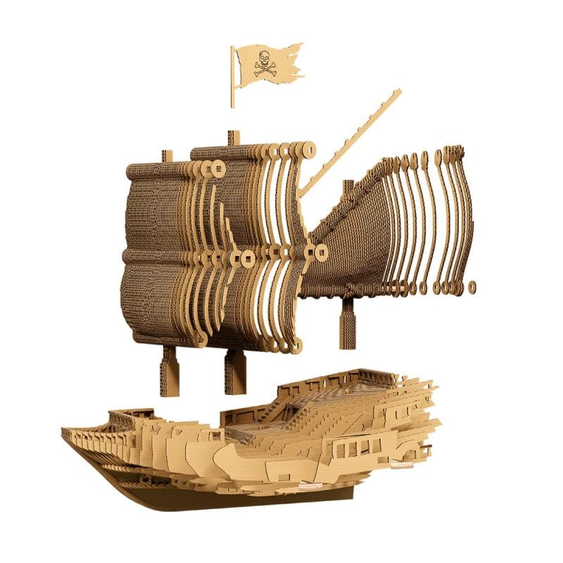 Barco Pirata 2 Puzzle 3D – Barco Pirata montaje
