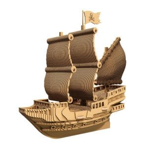 Puzzle 3D – Barco Pirata