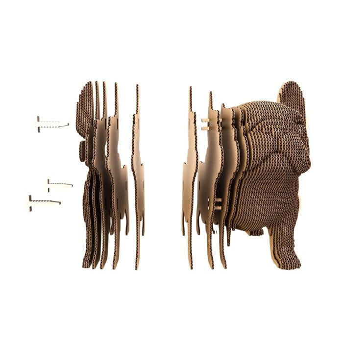 Puzzle 3D – Cachorro Bulldog montaje