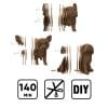 Set de Puzzles 3D – Cachorros Trío montaje