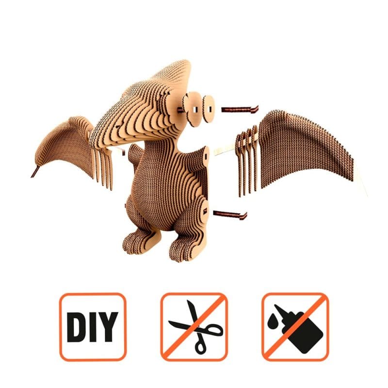 Pterodáctilo Dino 2 Puzzle 3D – Pterodáctilo Dino montaje
