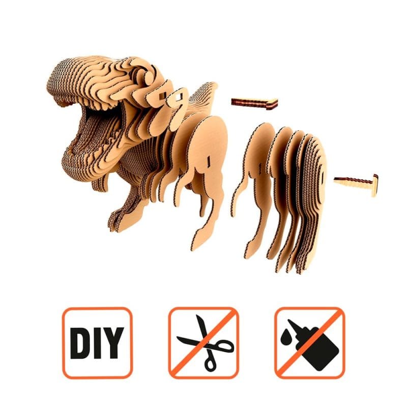 T-Rex Dino 2 Puzzle 3D – T-Rex Dino montaje