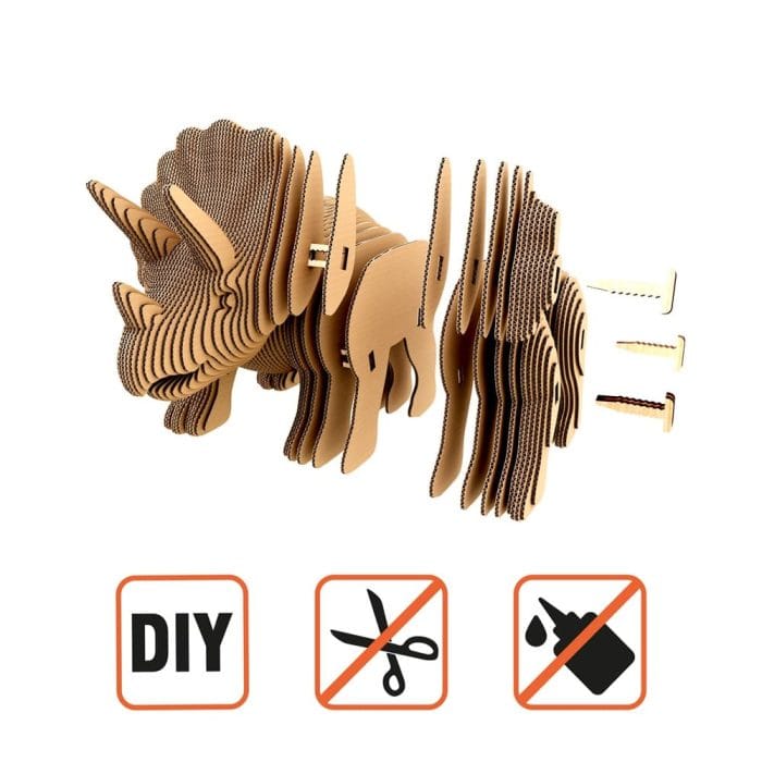 Puzzle 3D – Triceratops Dino montaje