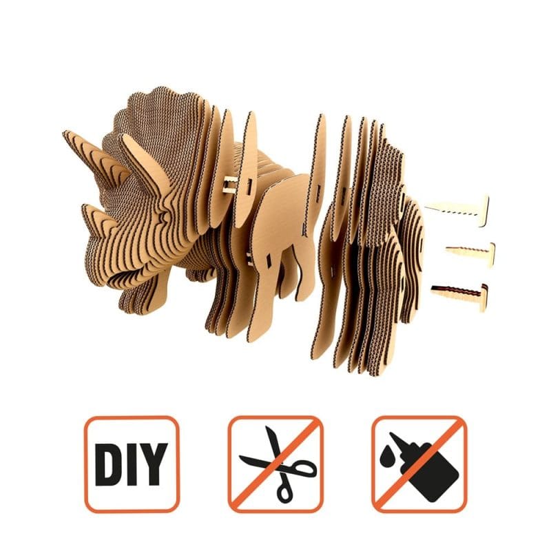 Triceratops Dino 2 Puzzle 3D – Triceratops Dino montaje